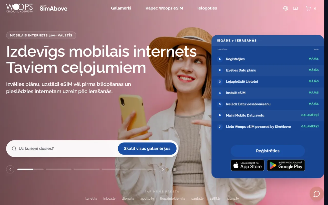 Woops eSIM powered by SimAbove